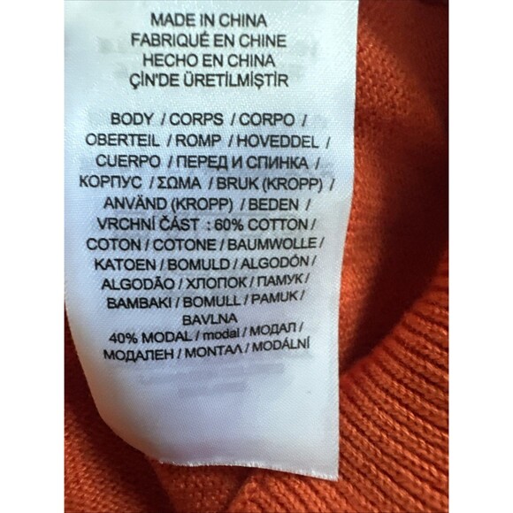 Lauren Ralph Lauren Women's Plus Size Crewneck Fall Sweater Harvest Orange 3X - Picture 7 of 7